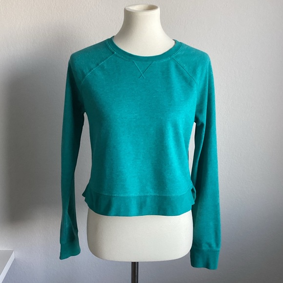Sweaty Betty Tops - \Sweaty Betty\ Cropped Sweatshirt